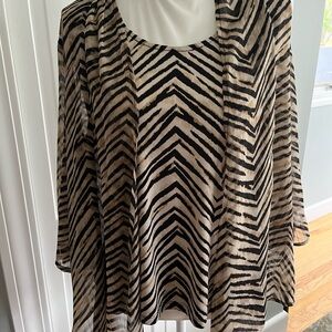 JM Collection Blouse  Size PL